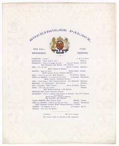 Koncert w Pałacu Buckingham, 23 czerwca 1869 autorstwa English School