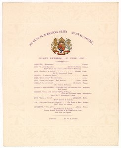 Koncert w Pałacu Buckingham, 13 czerwca 1890 autorstwa English School