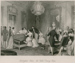 Pałac Buckingham, Żółty Salon autorstwa English School