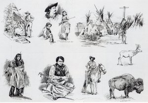 Buffalo Bills Wild West Show, 1887 autorstwa English School