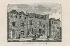 Budynki w Clerkenwell Zamknij w 1791 r. autorstwa English School
