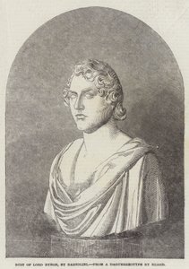 Popiersie Lorda Byrona, autorstwa Bartoliniego (grafika) autorstwa English School