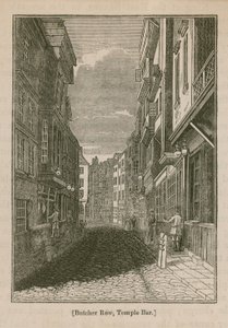 Butcher Row w Temple Bar na Strand autorstwa English School