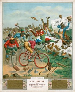 Kalendarz na rok 1898. Rowerzyści autorstwa English School