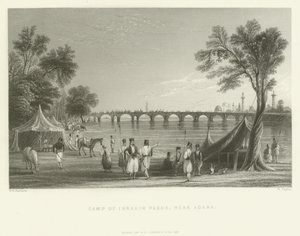 Obóz Ibrahima Paszy, niedaleko Adany, Turcja, 1837 autorstwa English School