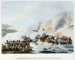 Kampania (wyprawa) w Egipcie (1798-1801): Wyokrętowanie armii angielskiej w Egipcie, 8 marca autorstwa English School