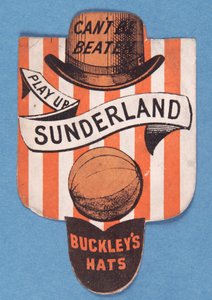 Cant Be Beaten, Play Up Sunderland, karta Baines w kształcie tarczy autorstwa English School