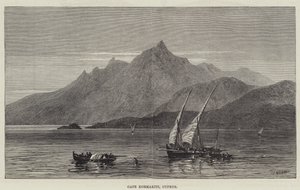 Cape Kormakiti, Cypr (grafika) autorstwa English School