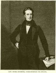 Kapitan Thomas Drummond, podsekretarz stanu w Irlandii autorstwa English School