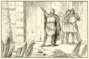 Kapitan Calais Hails the English (atrament na papierze) autorstwa English School