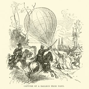 Uchwycenie balonu z Paryża, styczeń 1871 r. autorstwa English School