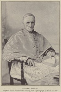 Kardynał Manning (grawerunek) autorstwa English School