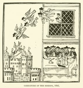 Karykatura biskupów, 1642 autorstwa English School
