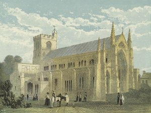 Katedra w Carlisle, widok na południowy wschód autorstwa English School