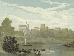 Katedra w Carlisle, widok na południowy zachód autorstwa English School