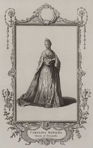 Caroline Matylda, królowa Danii autorstwa English School