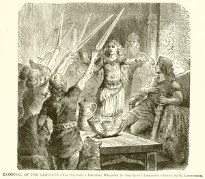 Karuzela Niemców.--Picie Balthenów Witamy w Kings Children autorstwa English School