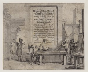Carpenters, Benjamin i John Osgood, karta handlowa autorstwa English School