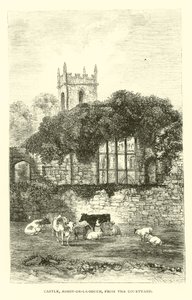 Zamek, Ashby-de-la-Zouch, od dziedzińca autorstwa English School