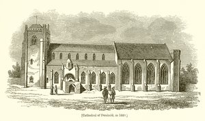 Katedra w Dunkeld, w 1660 r autorstwa English School