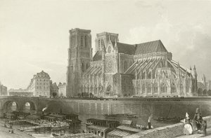 Katedra Notre-Dame — Paryż autorstwa English School