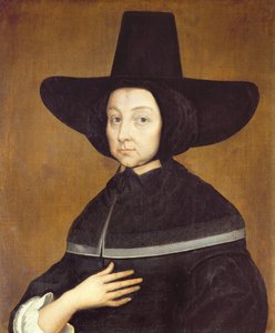 Catherine Davenant, żona Thomasa Lamplugha (olej na płótnie) autorstwa English School