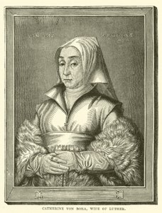 Katarzyna von Bora, żona Lutra (rycina) autorstwa English School