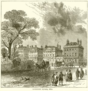 Plac Cavendisha, 1820 autorstwa English School