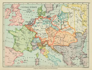 Europa Środkowa (druk kolorowy) autorstwa English School