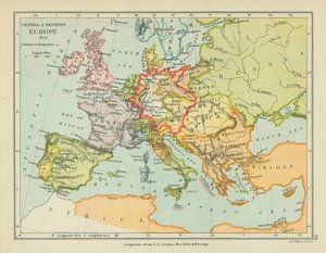 Europa Środkowa i Zachodnia (druk kolorowy) autorstwa English School