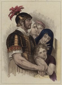 Centurion i jego rodzina (kolor lito) autorstwa English School