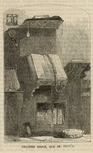 Przykuta Biblia, Stary St Pauls autorstwa English School