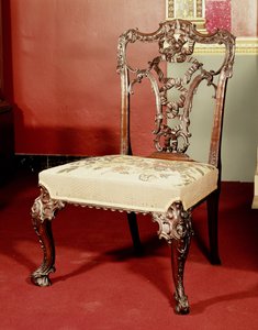 Krzesło, projekt dyrektora Chippendale, ok. 1760 r.
