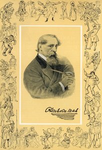 Charles Dickens i stwory z jego wyobraźni autorstwa English School