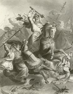 Charles Martel w Tours autorstwa English School
