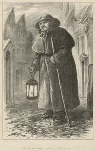 Charlie a London Watchman w XVIII wieku autorstwa English School