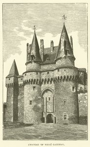 Zamek Vitre Gateway (rycina) autorstwa English School