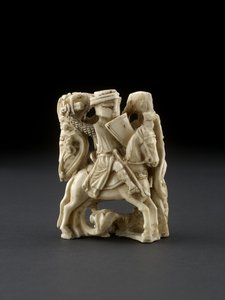 figura szachowa, prawdopodobnie XIII wiek, autorstwa English School