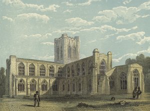 Katedra w Chester, widok na południowy wschód autorstwa English School