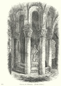 Chevet, St Menoux (grawerunek) autorstwa English School