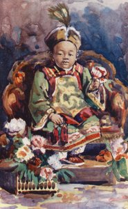 Dzieci Chin: Cesarz Chin (kolorowa litografia) autorstwa English School