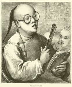 Chiński nauczyciel (grawerowanie) autorstwa English School