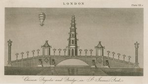 Chińska pagoda i most, St James