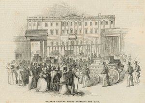 Chiński haracz wchodzący do Royal Mint w Londynie autorstwa English School