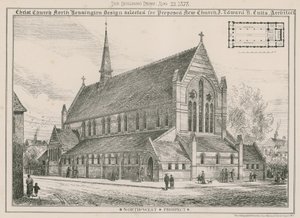 Christ Church, North Kensington: projekt wybrany dla proponowanego nowego kościoła autorstwa English School