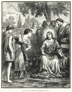 Chrystus i Matka Dzieci Zebedeusza (rycina) autorstwa English School