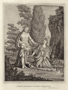 Chrystus ukazujący się Marii Magdalenie autorstwa English School
