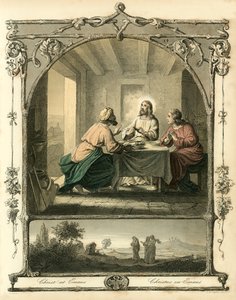 Chrystus w Emaus autorstwa English School