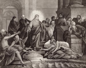Chrystus przy sadzawce Bethesda autorstwa English School