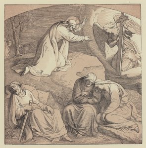 Chrystus w ogrodzie (rycina) autorstwa English School
